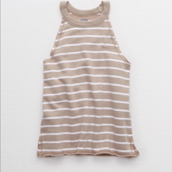 Aerie Striped High Neck Tank - Picture 3 of 5